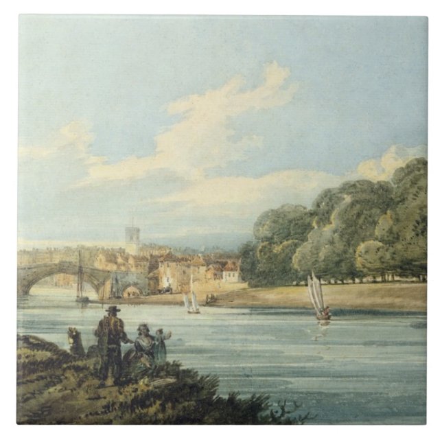 A caminhada nova, York, c.1798 (lápis e w/c no (Frente)