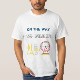 A caminho de Paris, camiseta branca