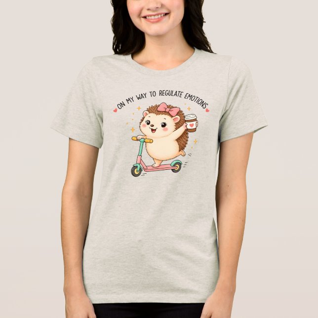 A Caminho de Regular Emoçõesouri Funny Hedgehog (Frente)