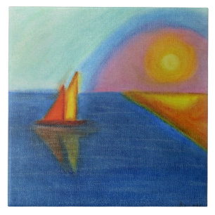 A caminho do Abstrato, pintura de Pastel
