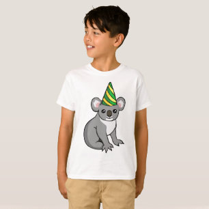 A camisa bonito dos miúdos do desenho do chapéu 