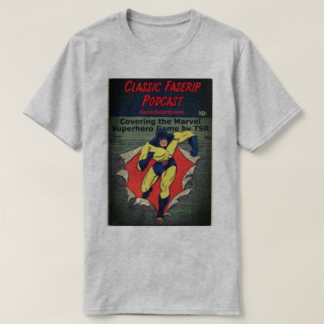 A camisa clássica do Podcast de FASERIP! (Frente do Design)