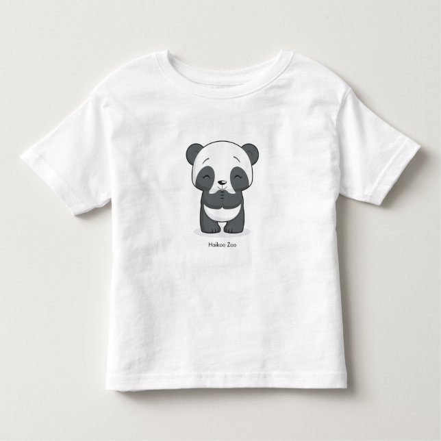 A camisa da criança feliz da panda (Frente)