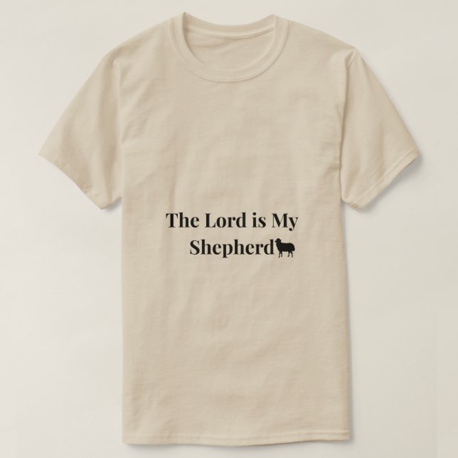 A Camisa Da Fé Cristã O Senhor É Meu Pastor (Frente do Design)