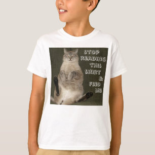 A CAMISA da LEITURA da PARADA do gato &