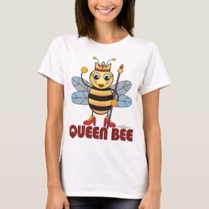 A camisa da mulher da abelha de rainha