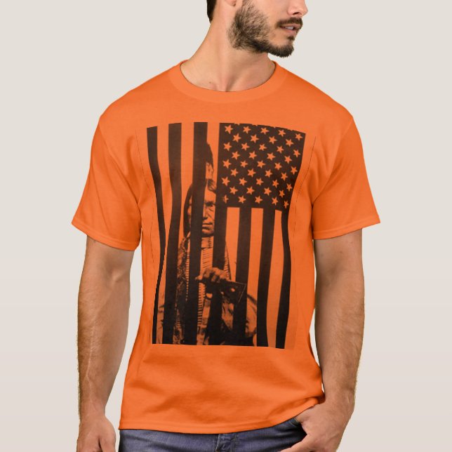 A camisa da prisão do nativo americano nunca (Frente)
