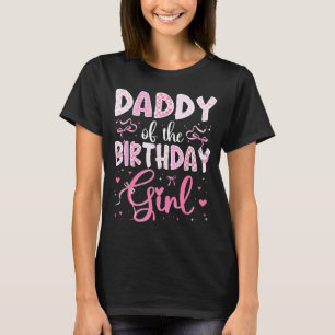 A Camisa Daddy Aniversário Combinando Rosa Coquett