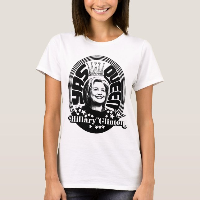 A camisa das mulheres da rainha de Hillary Clinton (Frente)