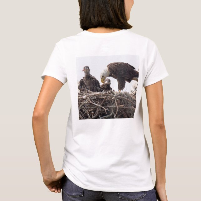A camisa das mulheres de E7 & de E8 SWFLEagleCam (Verso)