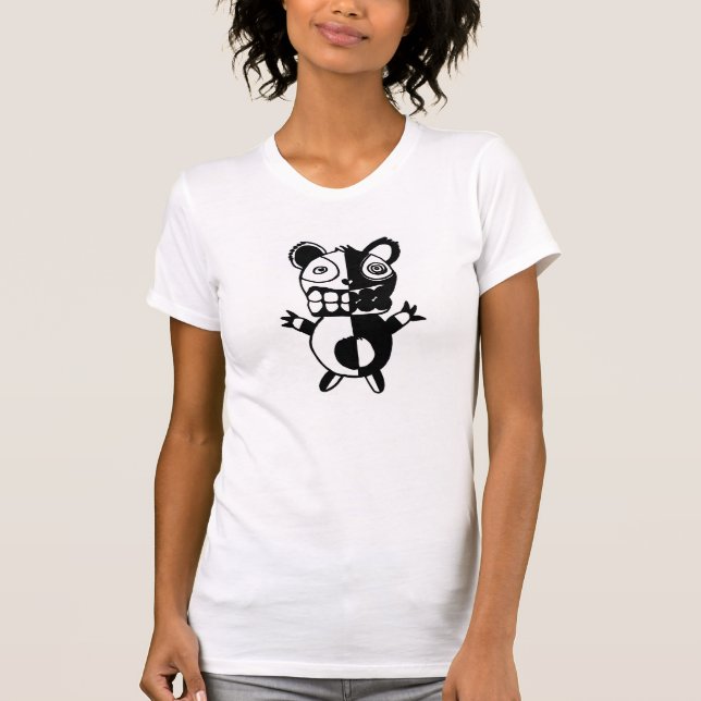 A camisa das mulheres do urso de Chompers (Frente)
