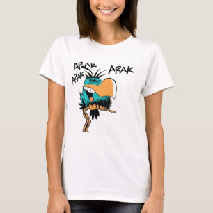 A camisa das mulheres dos desenhos animados do