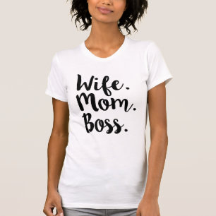 A camisa das mulheres engraçadas do chefe da mam