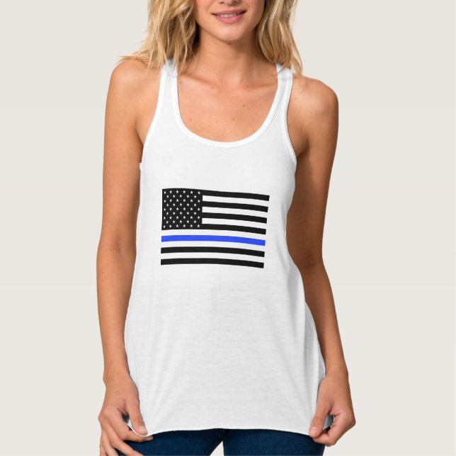 A camisa das mulheres finas da bandeira americana (Frente)
