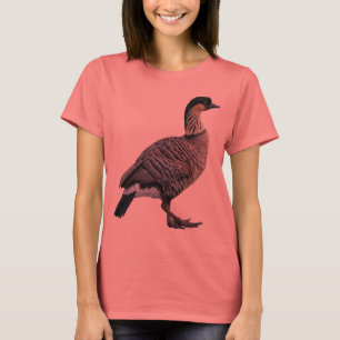A camisa das mulheres havaianas do ganso (Nene)