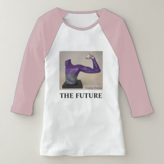A camisa de basebol rosa-duas-tônicas das futuras