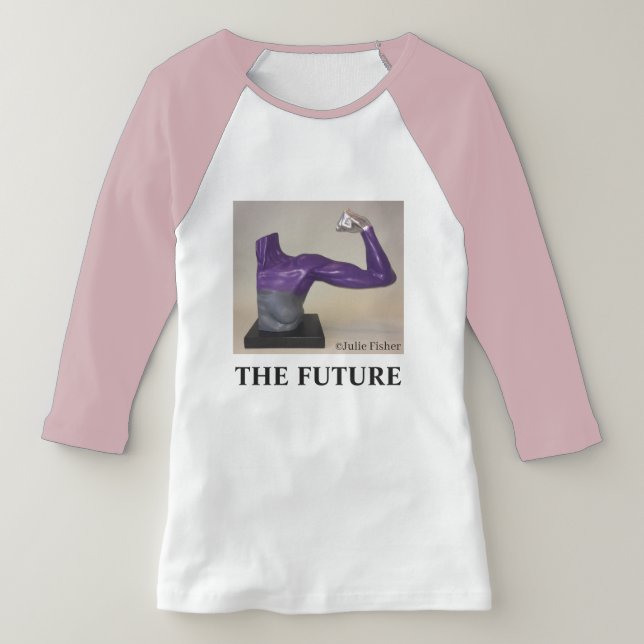 A camisa de basebol rosa-duas-tônicas das futuras  (Postura )