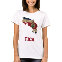 A camisa de Costa Rica "Tica"