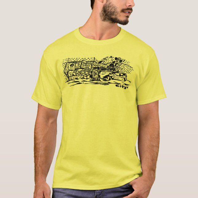 A Camisa de Estêncil Voltz (Frente)