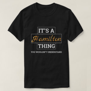 A camisa de Hamilton é um presente do TShirt da