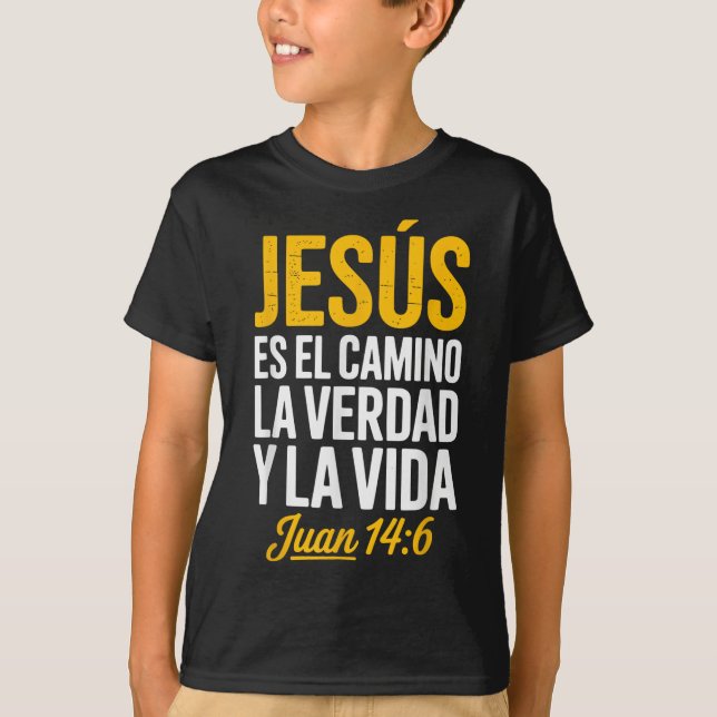 A Camisa De Jesus Em Espanhol Cristão Espanhol  (Frente)