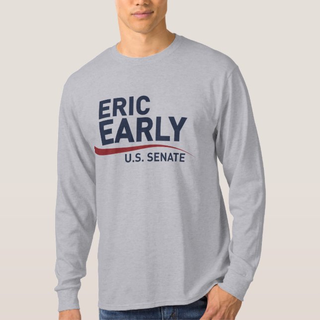 A camisa de manga longa dos homens Eric Early para (Frente)