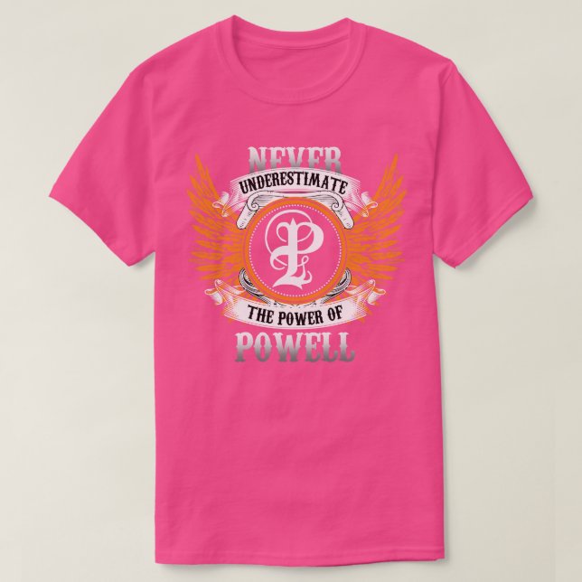 A Camisa De Nome Powell Nunca Subestima O Poder De (Frente do Design)