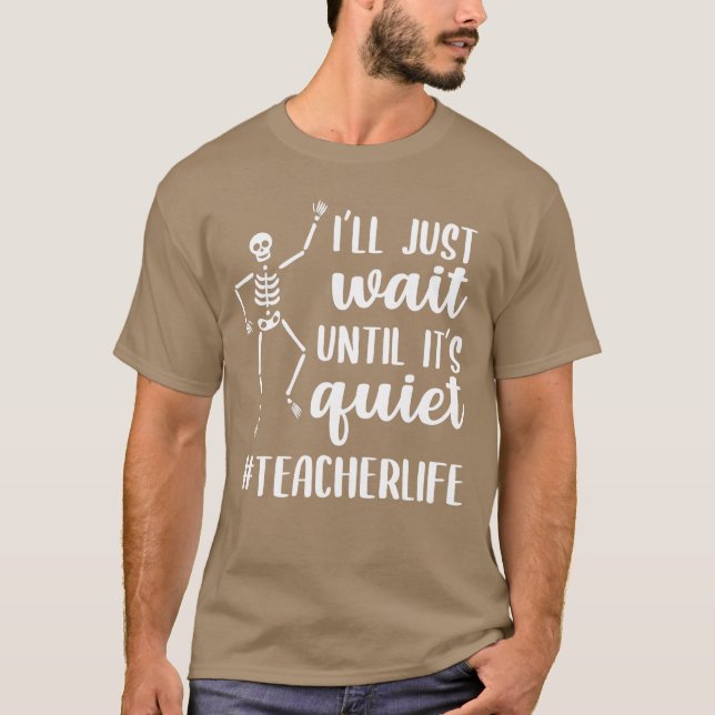 A Camisa De Professores Do Dia Das Bruxas Só Esper (Frente)