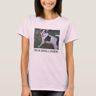 A CAMISA DO AMANTE DO CÃO PARA SENHORAS