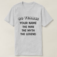 A camisa do aniversário do 90 da legenda do mito