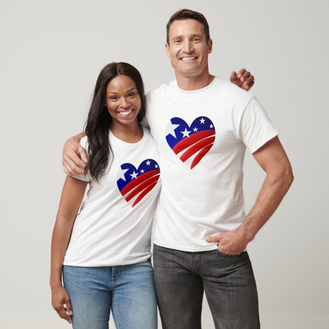 A Camisa do Coração Excelente Americano (Unissex)
