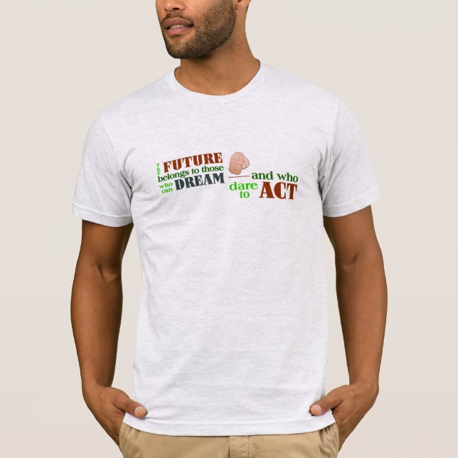 A camisa do futuro - escolha estilo e cor (Frente)