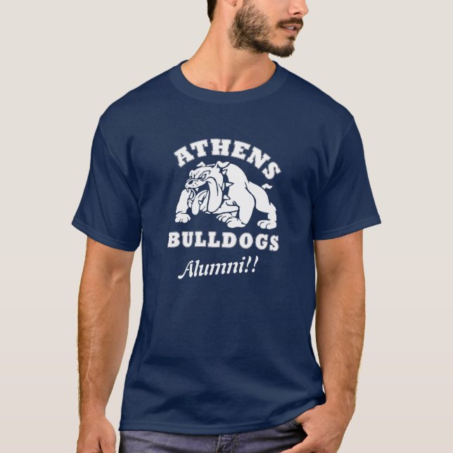 A camisa do homem dos Bulldogs Atenas (Frente)