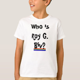 A camisa do miúdo de Roy G. Biv Arco-íris