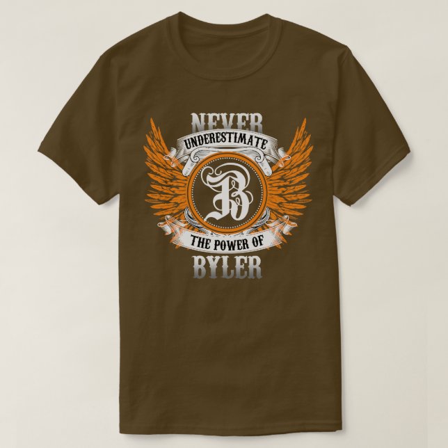 A Camisa Do Nome Da Byler Nunca Subestima O Poder  (Frente do Design)