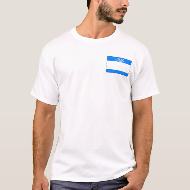 a camisa do nome de etiqueta (Frente)