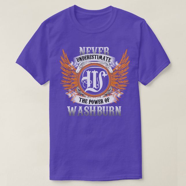 A Camisa Do Nome De Washington Nunca Subestima A E (Frente do Design)
