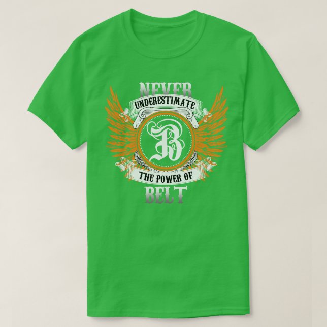 A Camisa Do Nome Do Cinto Nunca Subestima A Potênc (Frente do Design)