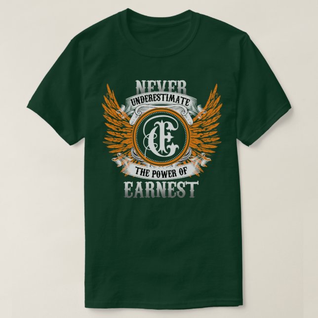 A Camisa Do Nome Mais Recente Nunca Subestima A Po (Frente do Design)