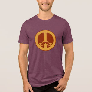 A camisa do Peace Stache - escolha estilo e cor