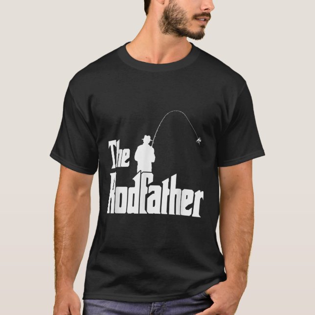 A Camisa do Rodfather Função Funny Fisherman Sea,  (Frente)