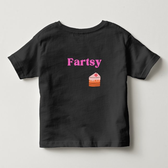 A camisa do Toddler é engraçada a dizer rosa (Verso)