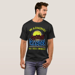 A camisa do vovô do softball, vovô gritará alta