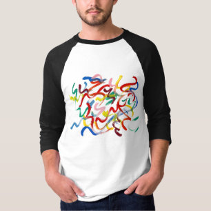 A camisa dos homens da arte abstracta