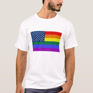 A camisa dos homens da bandeira dos EUA do