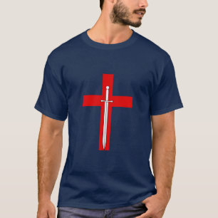 A camisa dos homens da cruz & da espada