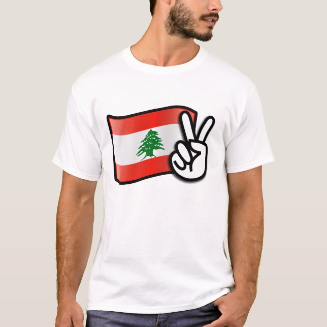 A camisa dos homens da paz de Líbano (Frente)