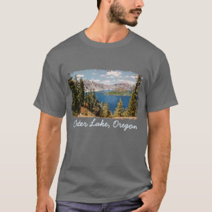 A camisa dos homens de Oregon do lago crater