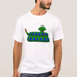 A camisa dos homens do cobra dos desenhos animados