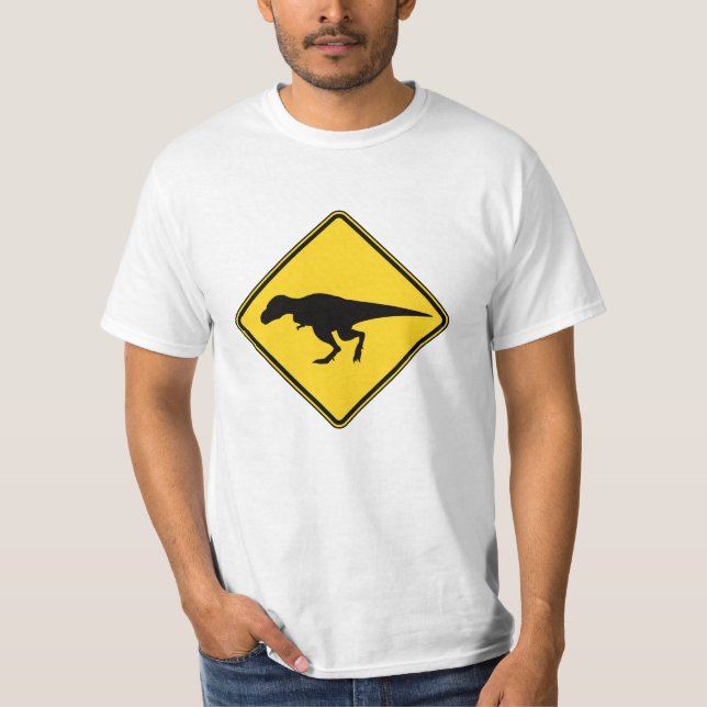 A camisa dos homens do cruzamento de T-Rex (Frente)